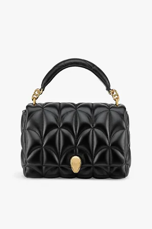 Bvlgari Womens Serpenti Sugarloaf Medium Leather Shoulder Bag