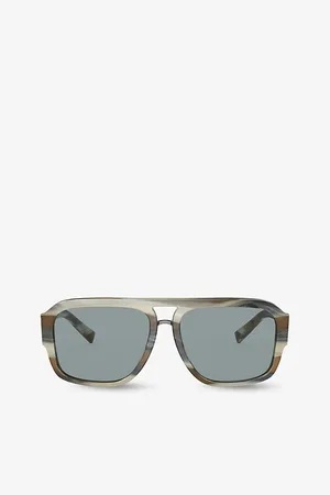 Dolce & Gabbana Womens Dg4403 Pilot-Frame Tortoiseshell Acetate Sunglasses
