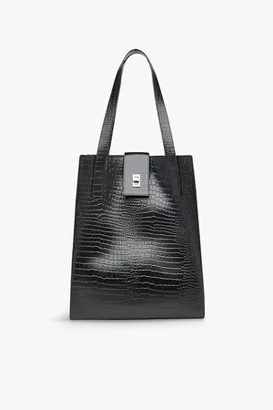 Whistles Womens Inara Turn-Lock Leather Shoulder Bag