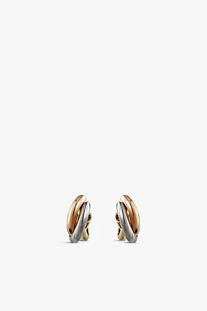 Cartier Trinity 18ct Rose, Yellow and White-Gold Earrings