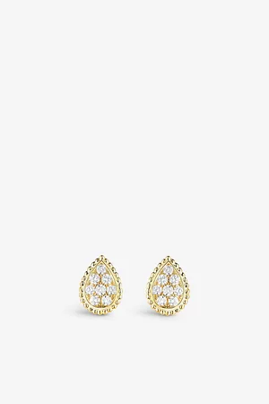 Boucheron Serpent Bohème 18ct Yellow-Gold and Diamond Stud Earrings