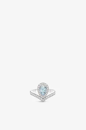 CHAUMET Joséphine Aigrette 18ct White-Gold, Aquamarine and Diamond Ring
