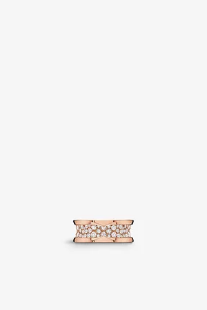 Bvlgari B.Zero1 18ct Rose-Gold and 1.63ct Brilliant-Cut Diamond Ring