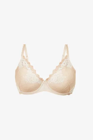 Wacoal Womens Lace Perfection Stretch-Lace Plunge Bra
