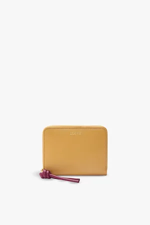 Loewe Womens Knot Logo-Print Leather Wallet