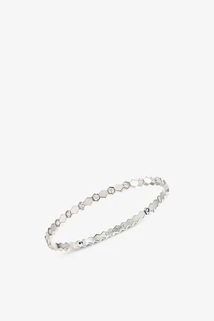 CHAUMET Bee De 18ct White-Gold and Diamond Bangle
