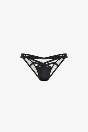 Agent Provocateur Womens Briella Bow-Embellished Woven Briefs
