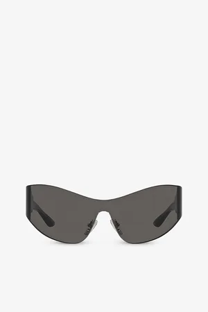 Balenciaga Womens Bb0257S Shield-Frame Acetate Sunglasses