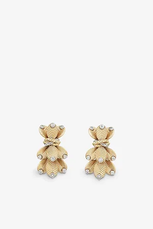 Cartier Grain De Café 18ct Yellow-Gold and 0.42ct Diamond Earrings