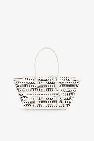 Alaïa Womens Neo Mina 20 Leather Top-Handle Bag