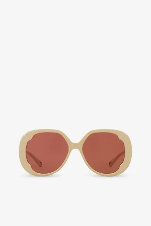 Chloé Womens Ch0195S Round-Frame Acetate Sunglasses