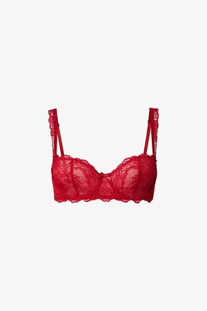 Aubade Womens Danse Des Sens Floral-Embroidered Lace Bra
