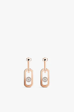 MESSIKA So Move XL 18ct Gold and 0.37ct Diamond Earrings