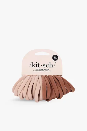 KITSCH Pack Of 20 Nylon Hair Elastics