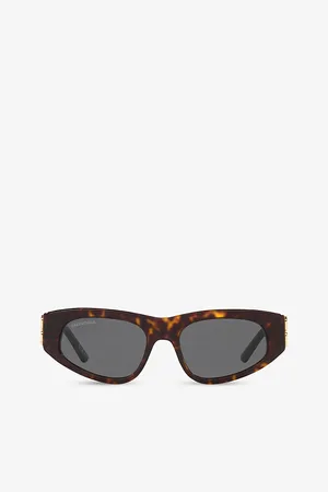 Balenciaga Womens Bb0095S Cat-Eye Frame Acetate Sunglasses