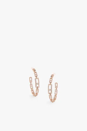MESSIKA Move Link Medium 18ct White-Gold and 2.12ct Diamond Earrings