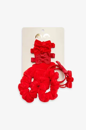 MIMI & LULA School Bow Assorted Velvet Hair Ties and Hair Clips Set