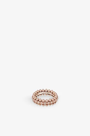 Cartier Clash De 18ct Rose-Gold and 0.31ct Brilliant-Cut Diamond Ring