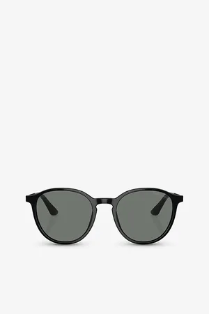 Giorgio Armani Ar8196 Round-Frame Acetate Sunglasses