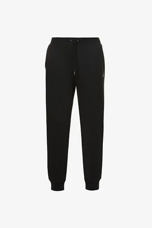 Ralph Lauren Mens Double-Knit Tapered Cotton-Blend Jogging Bottoms