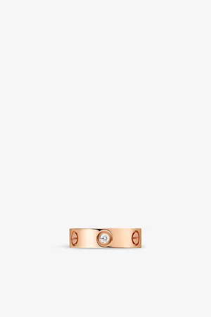 Cartier Love 18ct Rose-Gold and 0.22ct Brilliant-Cut Diamond Wedding Ring
