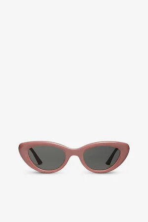 Gentle Monster Womens Conic P4 Cat-Eye Branded-Arm Acetate Sunglasses