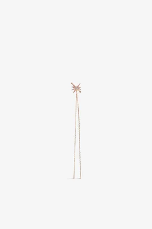 LA Maison Couture Myriam Soseilos Astral 9ct Rose-Gold and Lab-Grown Sapphire Single Earring
