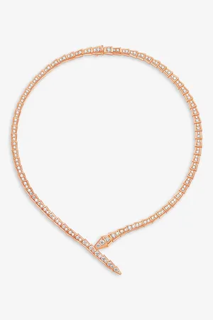 Bvlgari Serpenti Viper 18ct Rose-Gold and 5.26ct Diamond Necklace