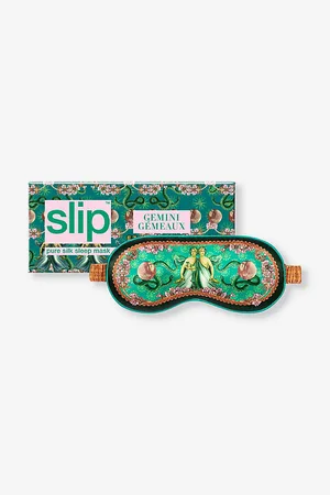 Slip Womens Gemini Graphic-Print Silk Eye Mask