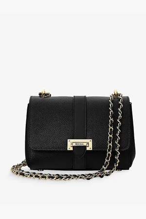 ASPINAL OF LONDON Womens Lottie Grained-Leather Shoulder Bag