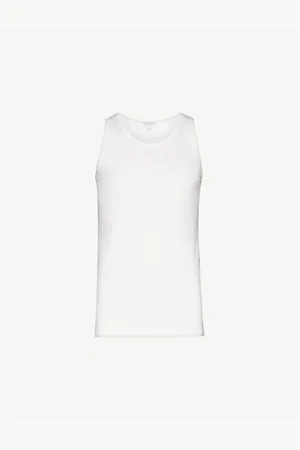 Sunspel Mens Q82 Superfine Cotton-Jersey Vest
