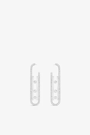 MESSIKA Move 10th 18ct White-Gold and Diamond Earrings