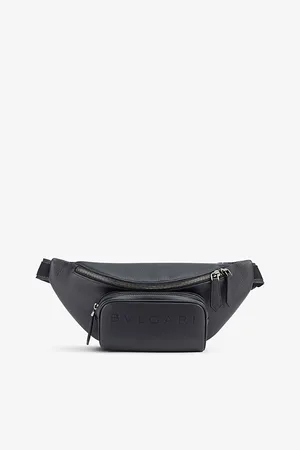 Bvlgari Womens Logo-Embossed Leather Belt Bag