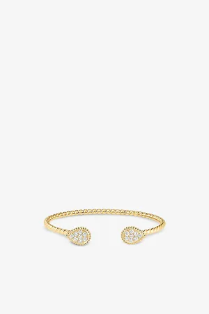 Boucheron Serpent BohÈMe Diamants S 18ct -Gold and 0.64ct Round Diamond Bangle