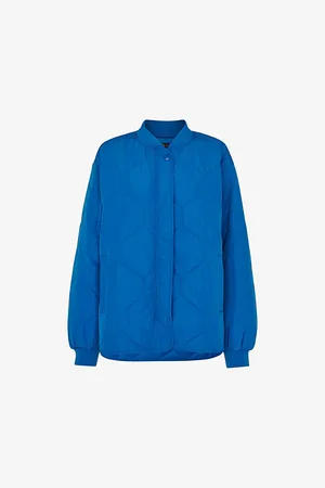 Whistles Womens Ida Quilted Woven Coat