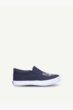 Kenzo Deno Tiger Motif Canvas Trainers 3 - 9 Years
