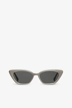 Gentle Monster Womens Terra Cotta G10 Cat-Eye Branded-Arm Acetate Sunglasses