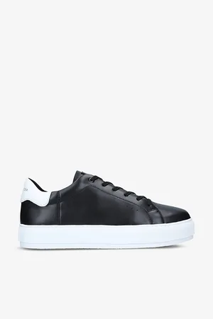 Kurt Geiger Mens Laney Platform Leather Trainers