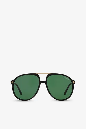 Tom Ford Womens Tr001780 Pilot-Frame Acetate Sunglasses