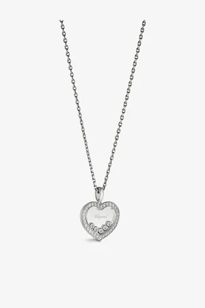 Chopard Happy Diamonds 18ct White-Gold and 0.73ct Round-Cut Diamond Pendant Necklace