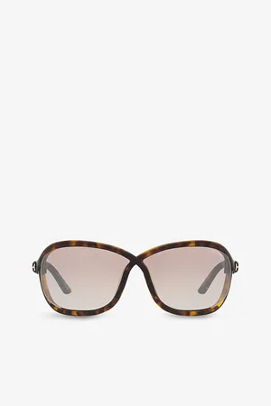 Tom Ford Womens Tr001753 Fernanda Butterfly-Frame Injected Sunglasses