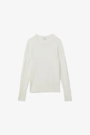 Reiss Womens Annie Round-Neck Wool-Blend Jumper
