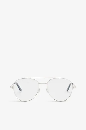 Cartier Womens ct0307O Aviator-Frame Metal Sunglasses