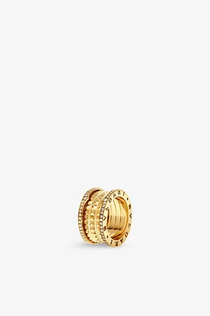 Bvlgari B.Zero1 Rock 18ct Yellow-Gold and 0.51ct Brilliant-Cut Diamond Ring