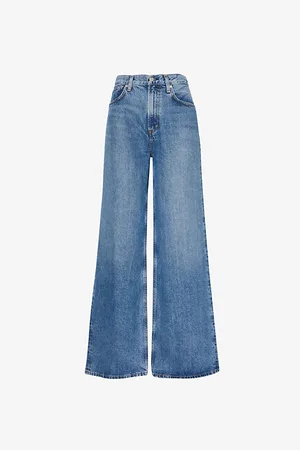 Citizens of Humanity Womens Paloma Wide-Leg Low-Rise Relaxed-Fit Denim Jeans