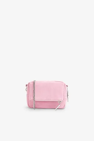 Whistles Womens Bibi Chain-Strap Suede Mini Shoulder Bag