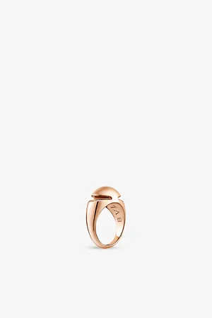 Bvlgari Cabochon 18ct Rose-Gold Ring