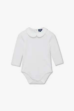 FrenchTrotters Milo Piped-Trim Stretch-Cotton Babygrow 3-24 Months
