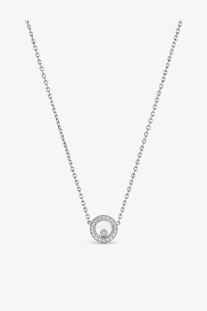 Chopard Happy Diamonds Icons 18ct White Gold and 0.19ct Brilliant-Cut Diamond Necklace