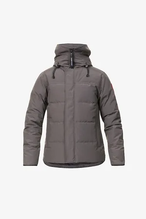 Canada Goose Mens Macmillan Funnel-Neck Twill-Down Parka Jacket